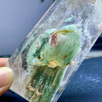 264G Natural high-quality transparent green Garden Quartz crystal