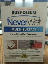 FAST NeverWet Rust-Oleum Prevent Water Ice Metal Concrete Wood Siding WATERPROOF