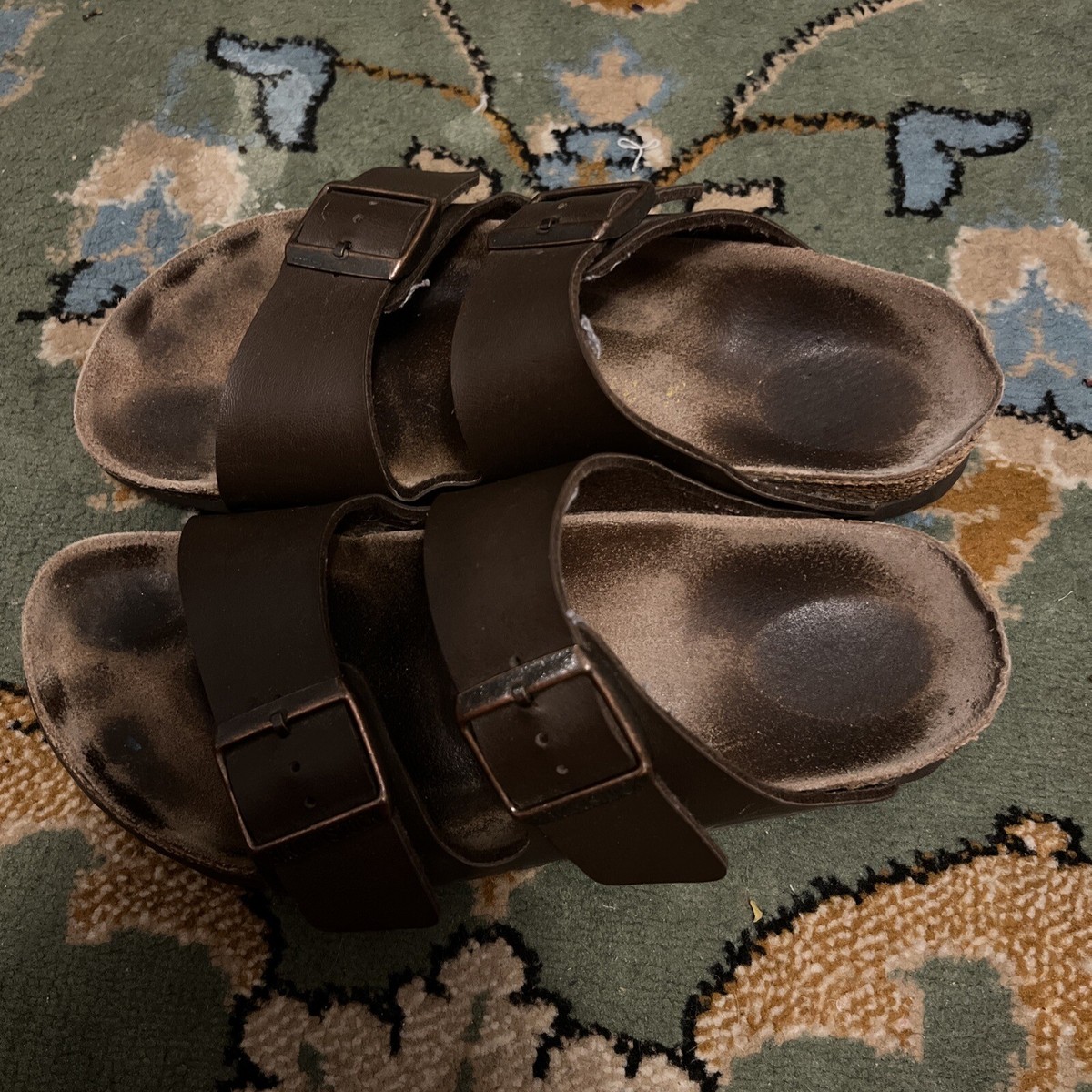 Arizona Birkenstock Brown 37 Worn Sandal Slide Shoe
