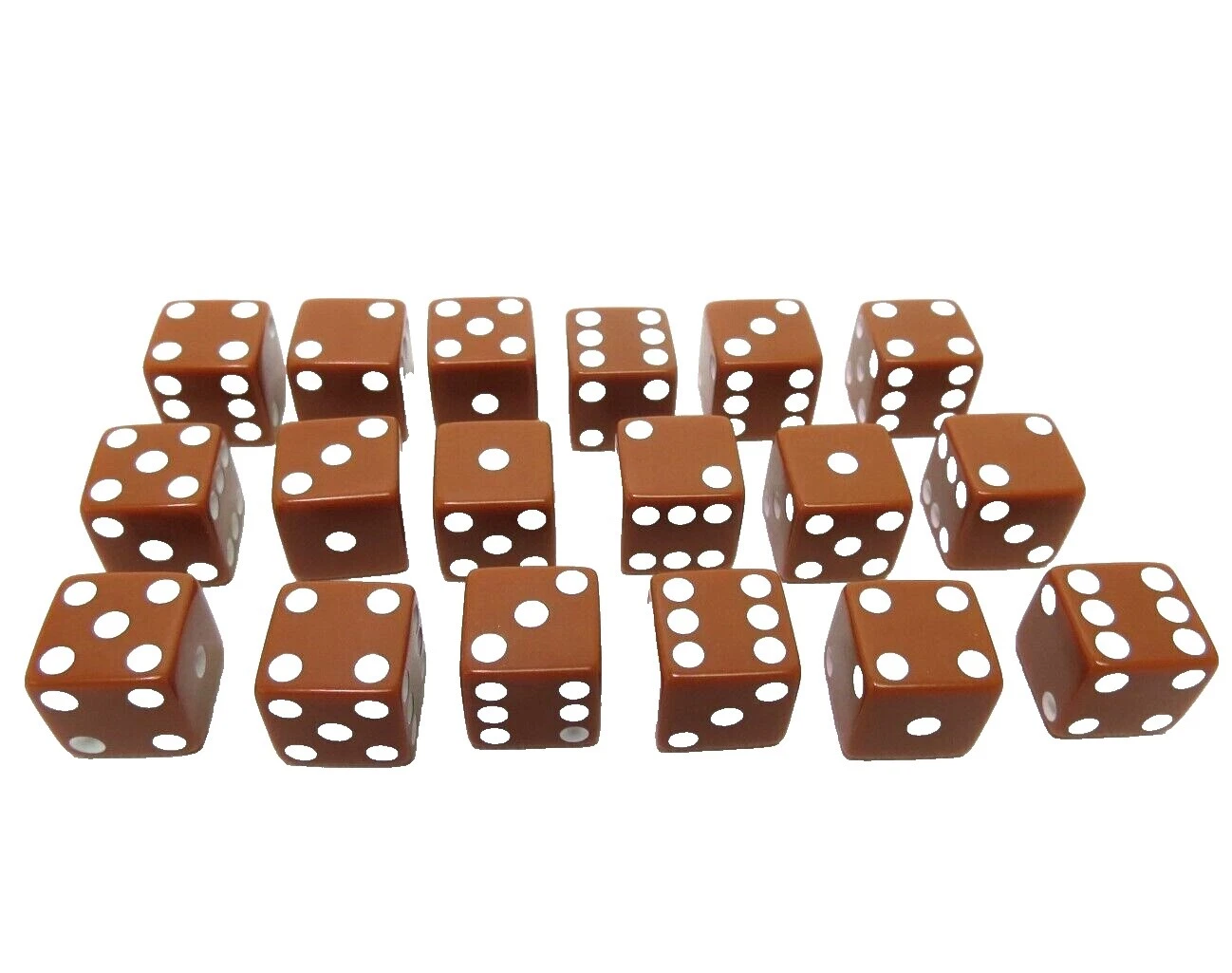 Juego de Dados Dados Marrón piezas y piezas