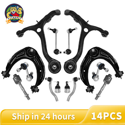 14Pc Front Upper Lower Control Arm Sway Bar Kit for 2008 2009-2012 Honda Accord