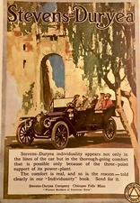 Vintage 1912 Ad For Stevens Duryea And 1912 Lozier Motor Cars 11x16