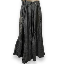 Black Petticoat 1900  s Mcgee Bros Adjustable Yoke Underskirt Antique Original