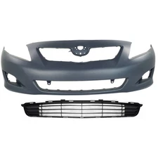 Bumper Cover Kit For 2009-10 Toyota Corolla Front Primed 2pc
