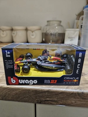 Bburago 1:43 2025 Red Bull RB21 Max Verstappen F1 Diecast Model Car Box Version