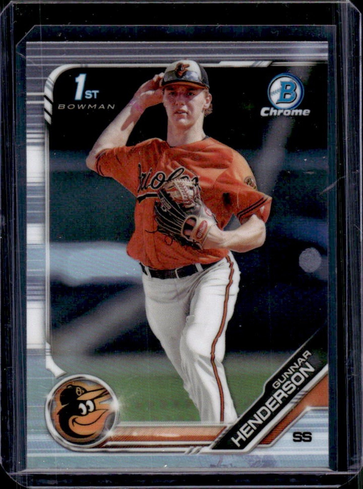 2019 Bowman Draft Gunnar Henderson Chrome 1st Prospect Refractor #BDC-22 Orioles
