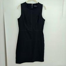 Banana Republic Black Sheath Bodycon Dress Size 8 Knee Length Sleeveless