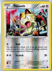 Meowth 88/114 Reverse Holo XY Steam Siege
