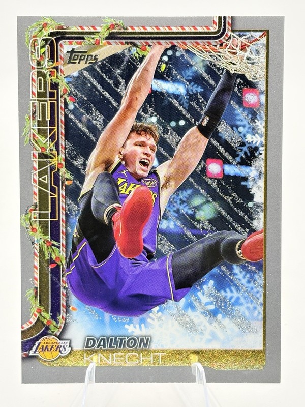 2025-26 Topps Holiday - Dalton Knecht #H122 Holiday Silver Glitter
