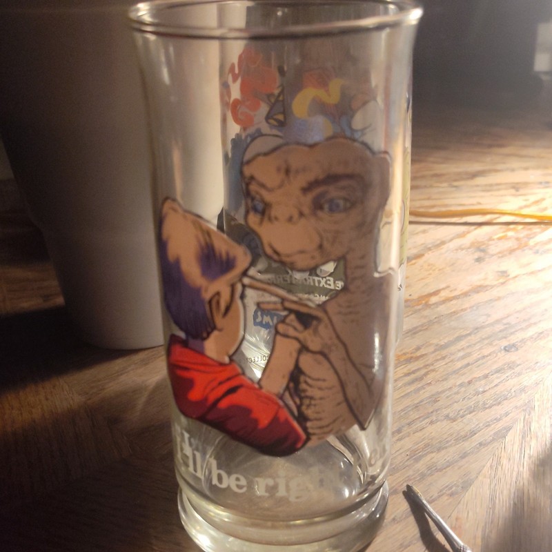 Pizza Hut E.T. The Extra-Terrestrial Collectible Promo Glass Tumbler