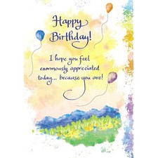 Happy Birthday Enormously Appreciated Heartfelt Sentimental Verses Greeting Card