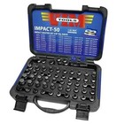 Vim Tools Impact50 Impact Master Set, 50 Piece, Half Cut Torx, Hex, Flat,