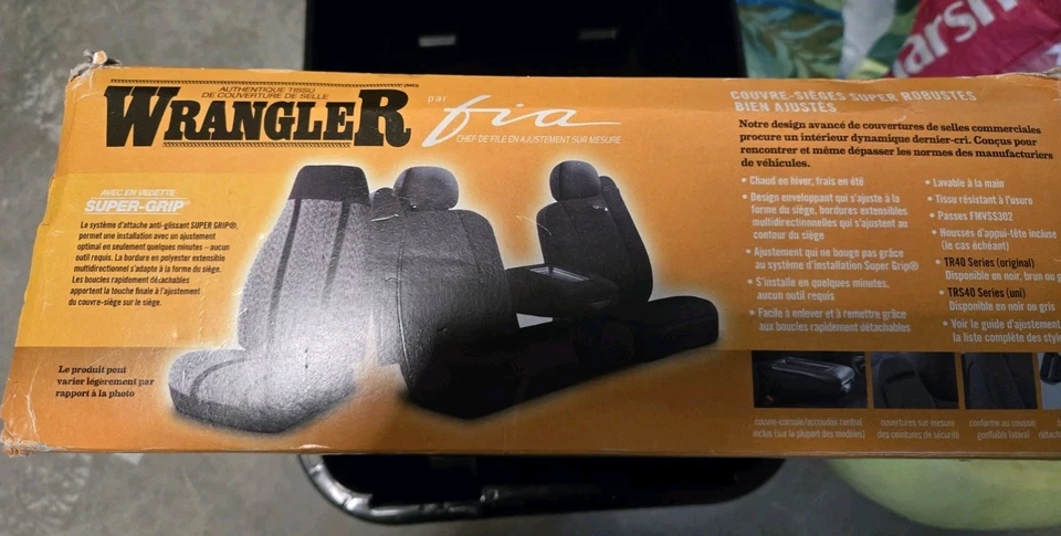  Ford F-150 97-00 Fia TR47-3 NEGRO Wrangler Series 40 Driv/60 Pass.  Fundas de asiento Foto 3 de 4