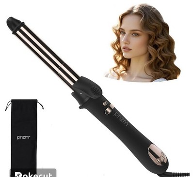 Prizm Nano Titanium Automatic Rotating Curling Iron 1 Inch Worldwide Dual Vol.