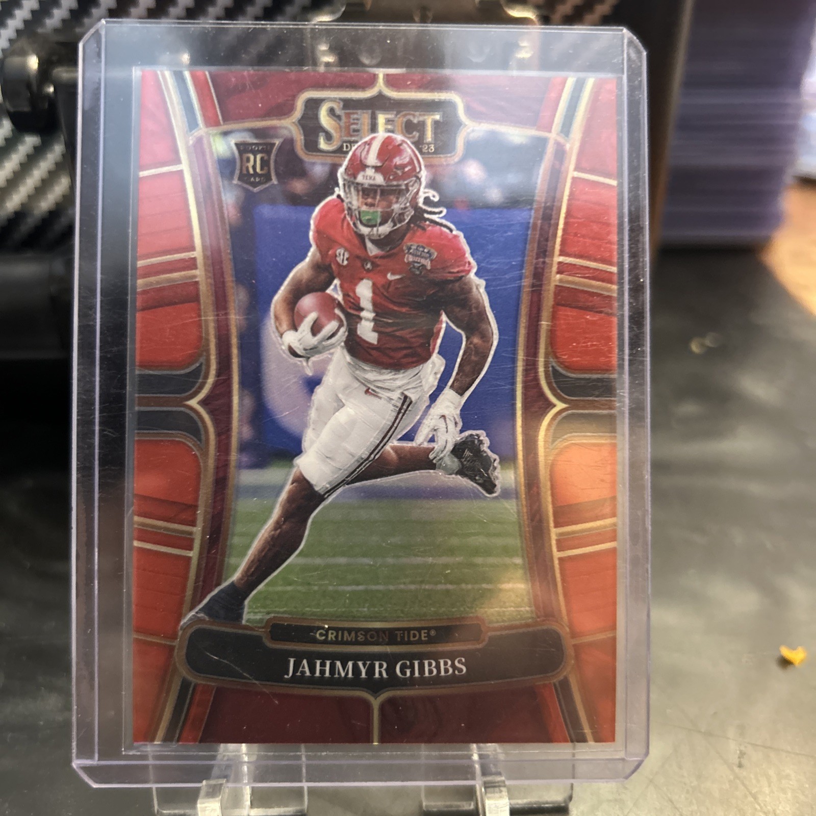2023 Panini Select Draft Picks - Concourse Jahmyr Gibbs #10 Red Prizm /149 (RC)