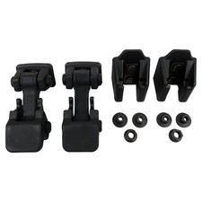 Crown 55176636k2 Hood Latch W Brackets Set Of 2 For 1997-2006 Jeep Wrangler Tj