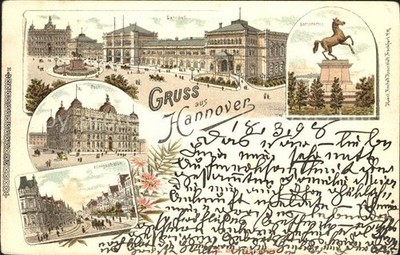 Hanover City Ernst August Square monument station Sachsenross post Koenigsstrass