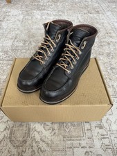 Red Wing 8890 Moc Toe Boots UK 7 Charcoal Rough & Tough