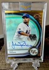 2025 Topps Five Star ON CARD Auto Johan Santana #FSA-JSA Aqua # To /75 RARE HOF?