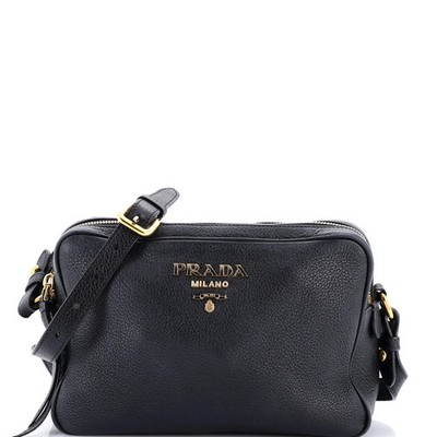 Prada Double Zip Camera Bag Vitello Phenix Medium | eBay
