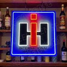 16"x16" Case IH International Harvester LED Neon Sign With Dimmer USB Powered VL