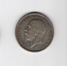 UK 1929 King George V one florin silver coin