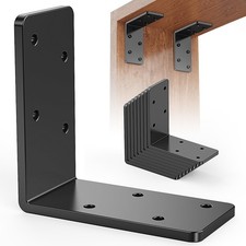 8 Pcs 3"x3" L Brackets Heavy Duty, Galvanized Corner Brace for Wood, Angle Ir...