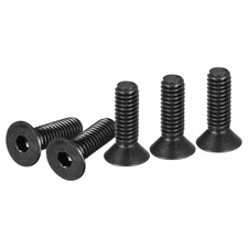 12pcs 5/16-18x1" Head Socket Cap Screws Hex Flat Carbon Steel Black Oxide