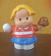 Fisher Price Little People Eddie With Ice Cream Cone & Baseball 2007 