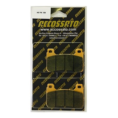 FRONT RECESSED BRAKE PADS. FOR HONDA VFR 800 X CROSSRUNNER 2015 > 2016 EV2