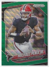 2025 PANINI PRIZM MICHAEL PENIX JR. GREEN WAVE PRIZM #56
