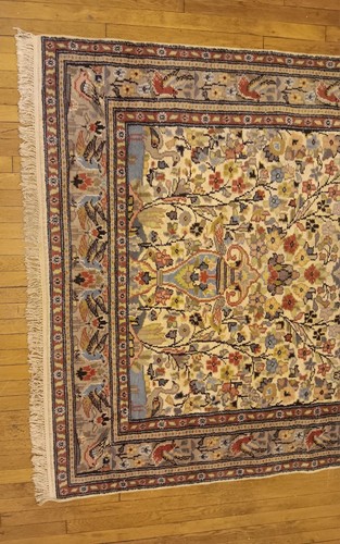 Oriental Kashmiri Kashmir Handmade Handknotted Vintage Rug Pair of Rugs - Afbeelding 16 van 23