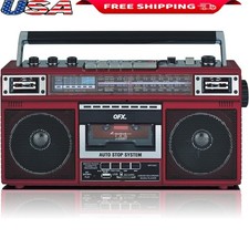 Bluetooth Cassette Player Recorder Boombox W/ USB SD Playback Portable Radio