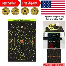 12x18 Splatter Targets. Shots Burst with a Bright Splatter Upon Impact. Insta...