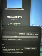 APPLE MACBOOK PRO 2023 A2780 16" M2 PRO 32GB RAM 1TB SSD-