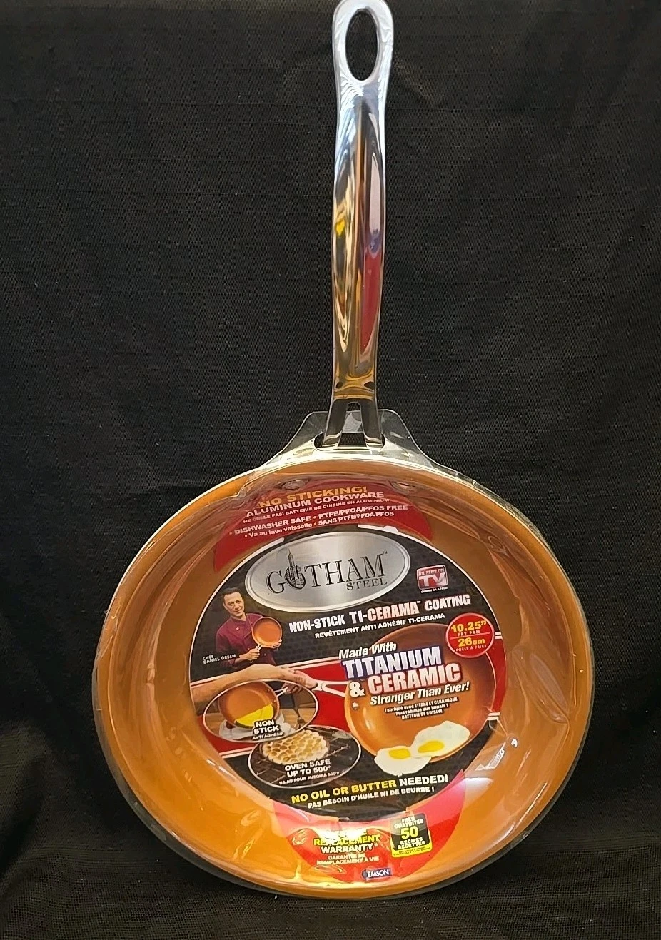 New Gotham Steel 10.5" Non-Stick Titanium Copper & Ceramic Pan