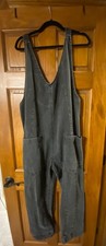 WE THE FREE Black Denim Jumpsuit Overall Size Small