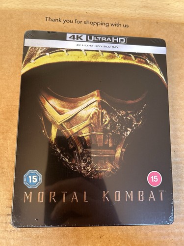 Mortal Kombat Steelbook - UK 4K UHD Blu-ray Neu und Sealed - Selten
