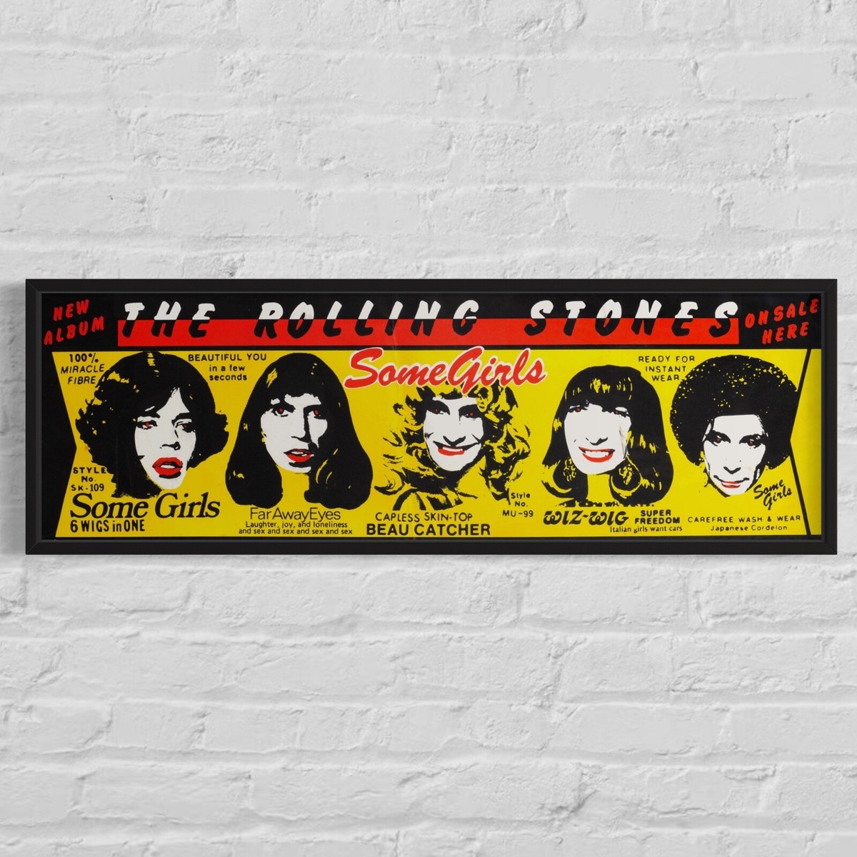 ROLLING STONES SomeGirls ポスター　ローリングストーンズ THE ROLLING STONES 'Some Girls' 1978 UK Record Promo Poster, 9