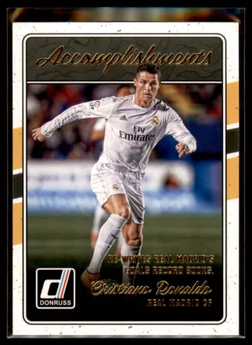 2016-17 Donruss Soccer Accomplishments #17 Cristiano Ronaldo - Real Madrid CF