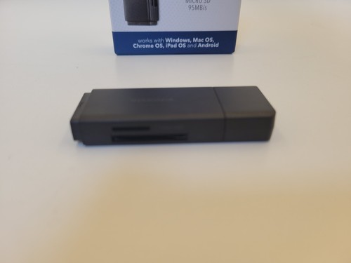 Insignia USB 3.0 SD microSD Memory Card Reader for Laptops Desktops Mac PC black - Picture 4 of 4