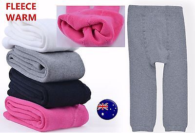 Kid Girl Baby WINTER Warm Thermal Coral Fleece Bottoms Tights Leggings Stockings