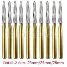 Endo-Z Bur Dental Carbide Tungsten1.4*21mm/23mm/25mm/28mm Surgical Cutter 10Pcs