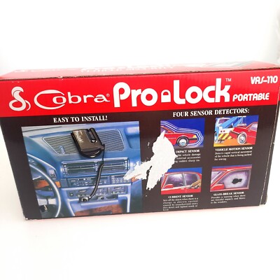 Dynascan Cobra Pro Lock Portable Vehicle Security 4 Sensor Detector USA Seller