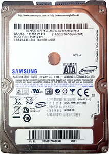 SAMSUNG 120 GB M5S1 5400 RPM 2.5" HM121HI SATA Internal Hard Drive