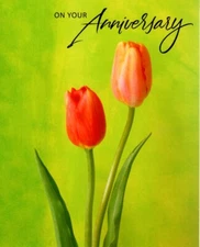 Happy Anniversary Red Tulip Tulips Years Of Happiness Hallmark Greeting Card