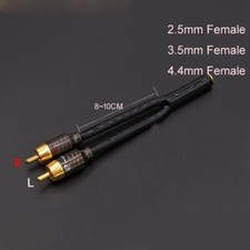 3.5mm 2.5mm 4.4mm Jack Female Socket to Dual RCA Male HIFI Audio Splitter Cable 