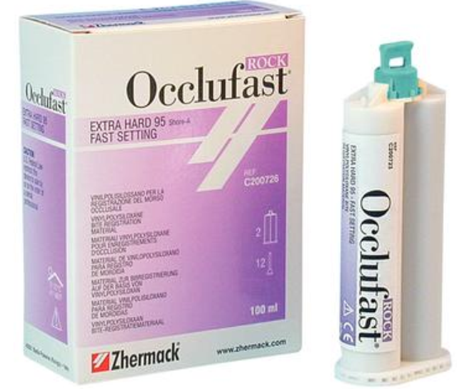 Zhermack C200726 Occlufast Rock Bite Registration Material Cartridges 2/pk 50 Ml for sale online
