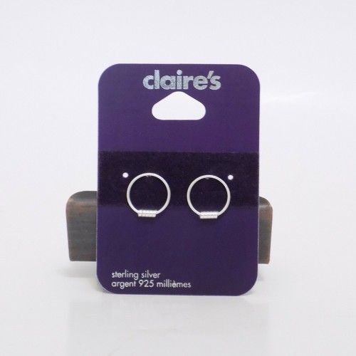 Claire's Sterling Silver .925 Hoop Earrings