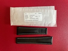 KAUFMANN Uhrenarmband für BREITLING Faltschließe, schwarz, Kalbsleder, neu, OVP!